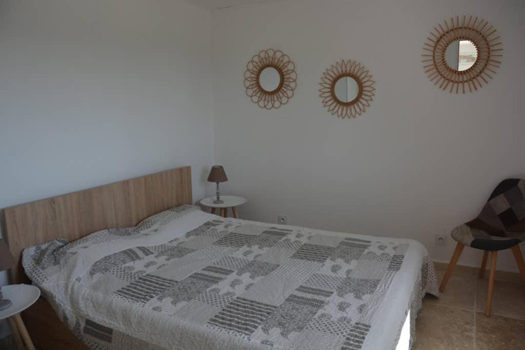 La Venturonne Appartement Neuf Rez De Jardin 45 M2 Vue Mer Et Vignes 10 Mn Des Plages 勒博塞 外观 照片